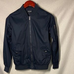 Buffalo David Bitton Men's Dark Blue Bomber Jacket. Size S/P